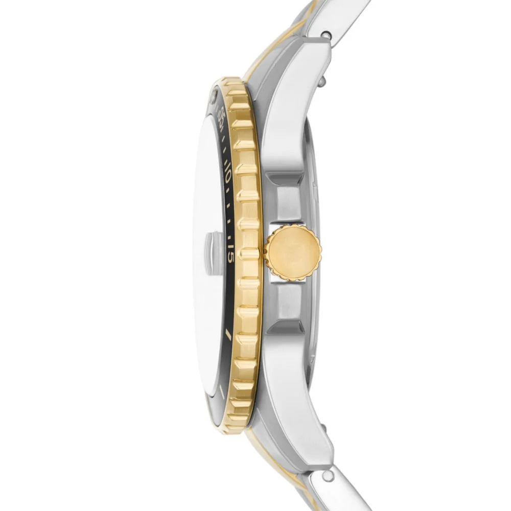 Fossil Blue Three-Hand Date Two-Tone Stainless Steel Watch - FS5951