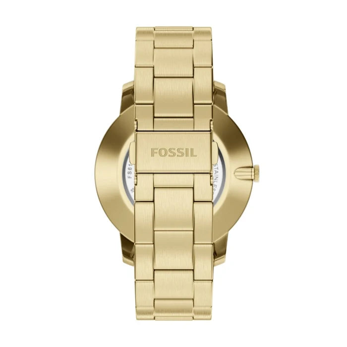 Fossil Men's Minimalist 3 Hand Gold Stainless Steel Watch - FS6181