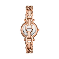 Fossil Carlie Three-Hand Rose Gold-Tone Stainless Steel Watch - ES5330