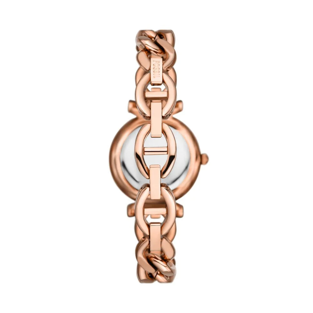 Fossil Carlie Three-Hand Rose Gold-Tone Stainless Steel Watch - ES5330