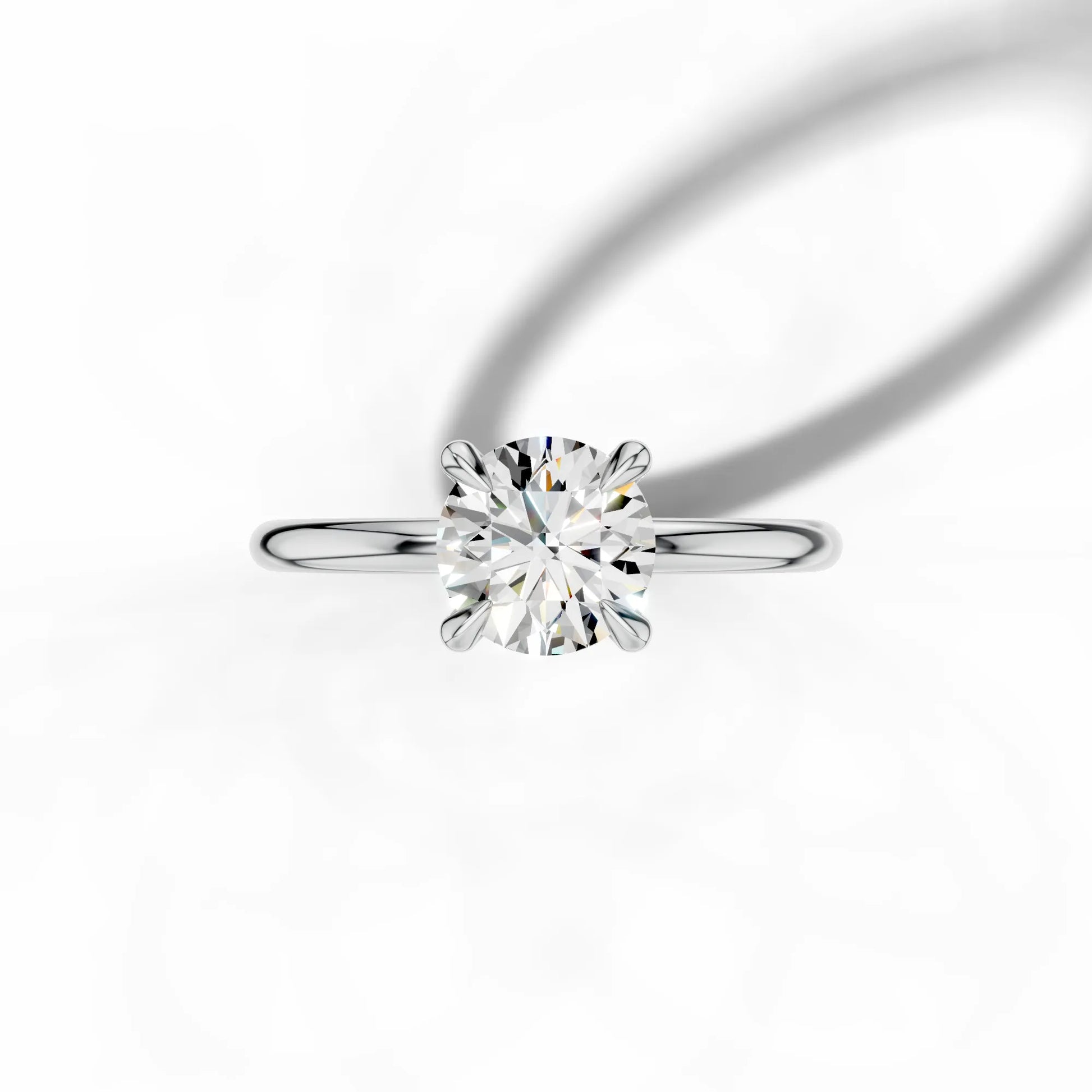 1ct Round Traditional Solitaire Ring