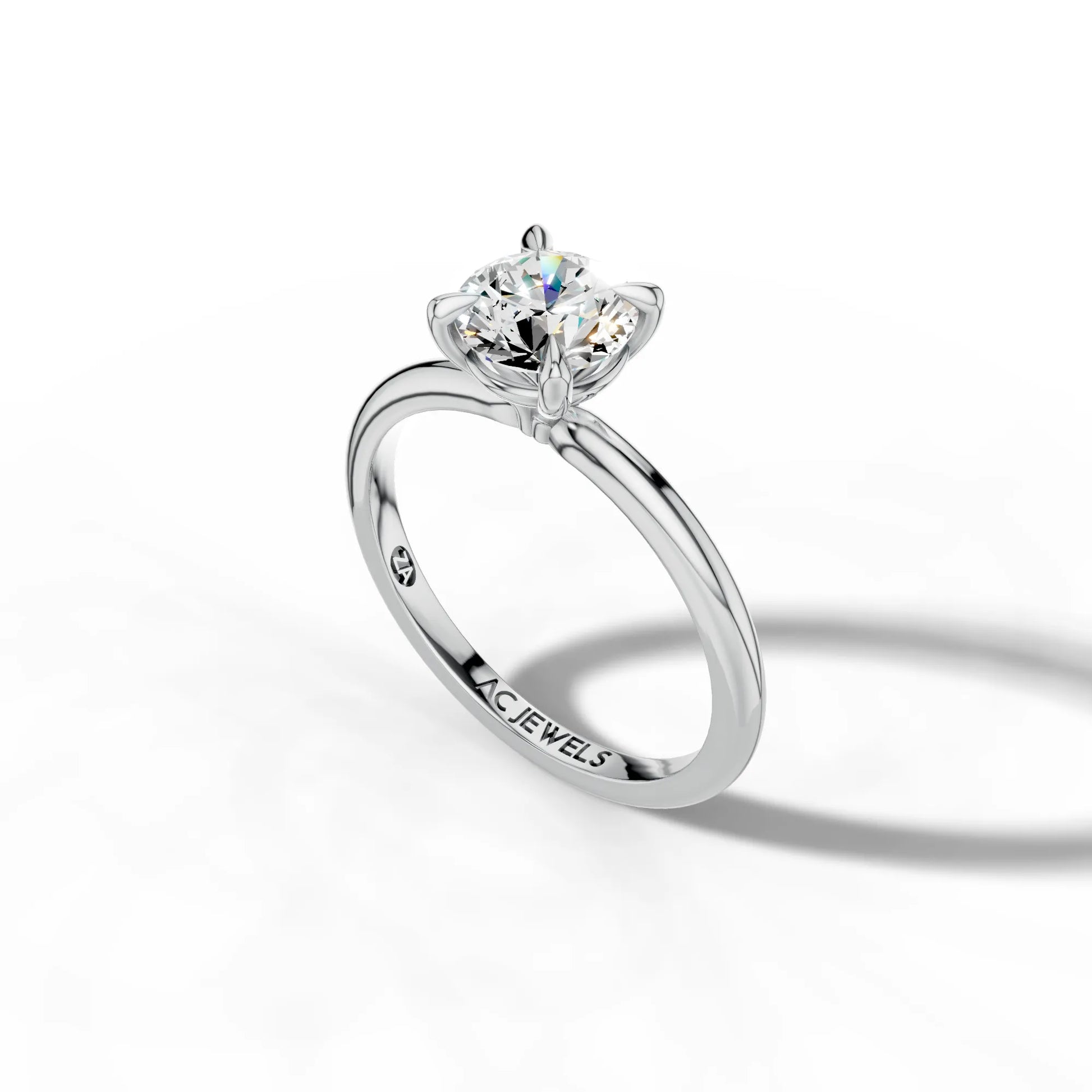1ct Round Traditional Solitaire Ring