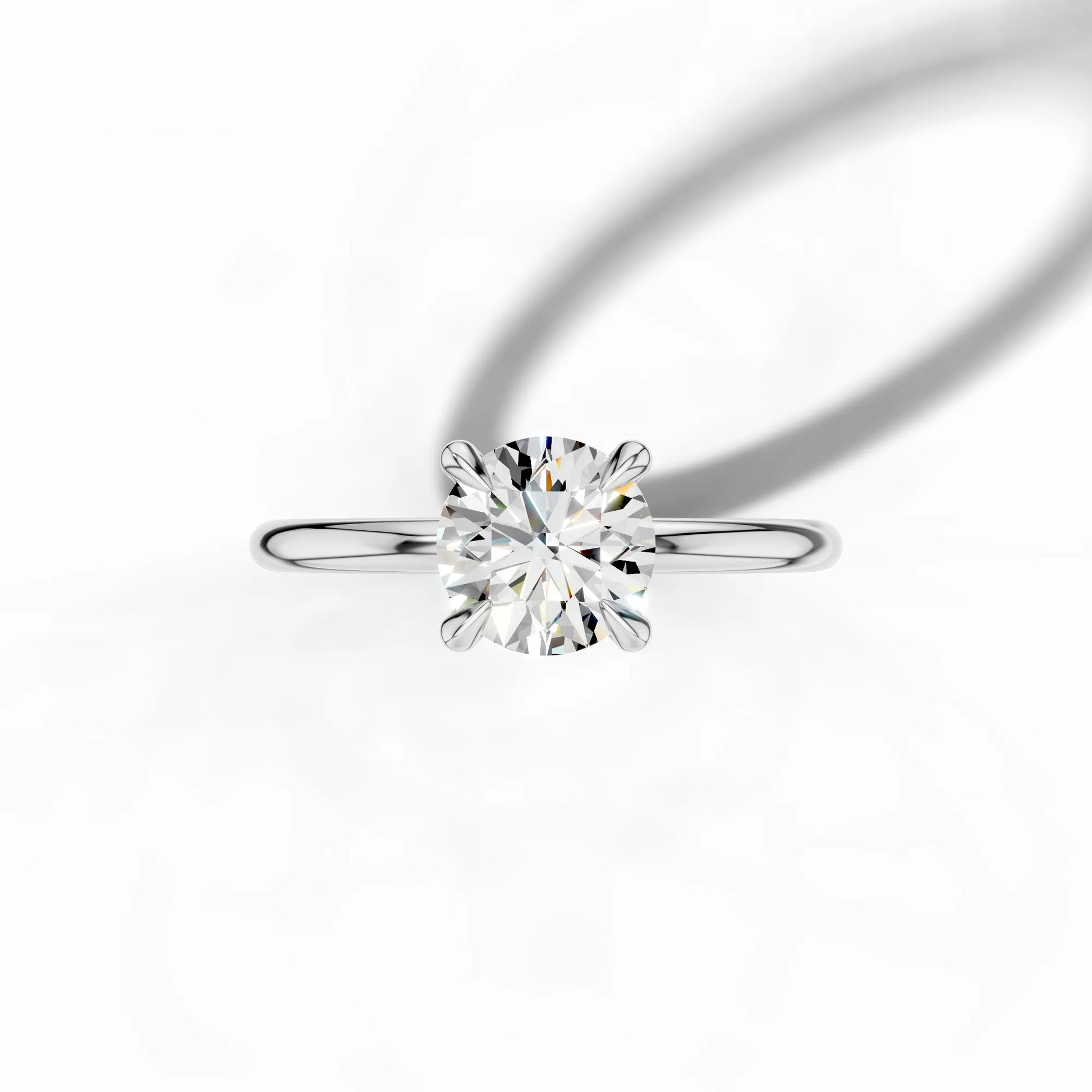 1ct Round Traditional Solitaire Ring