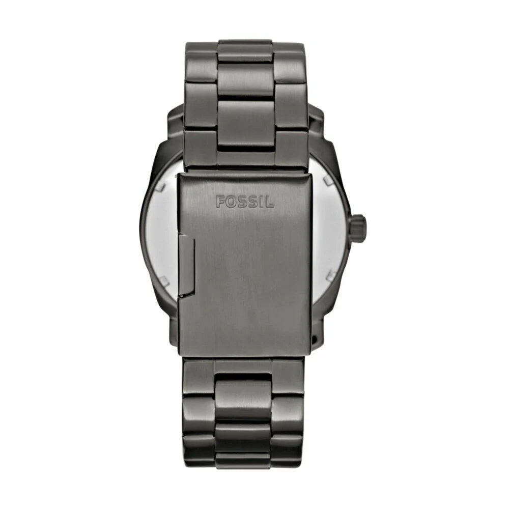 Fossil Men's Machine Smoke Round Stainless Steel Watch - FS4774