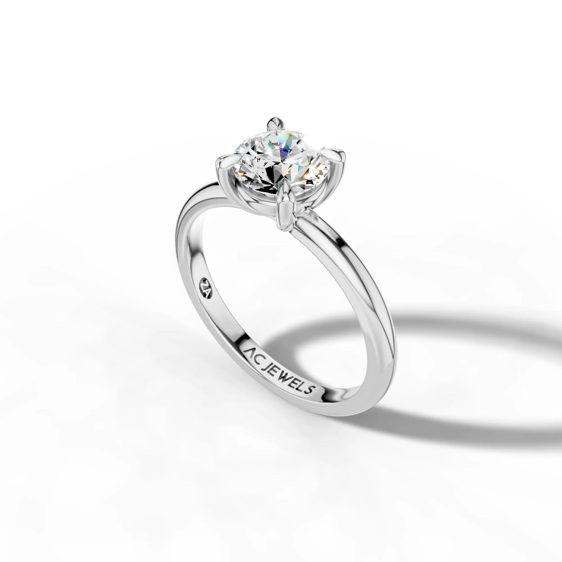 1ct Round Solitaire Ring