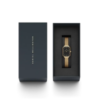 Daniel Wellington Quadro Pressed Evergold Gold Watch 20x26mm