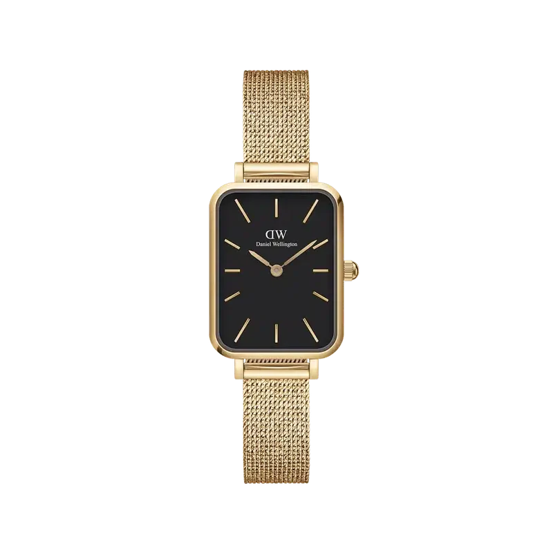 Daniel Wellington Quadro Pressed Evergold Gold Watch 20x26mm