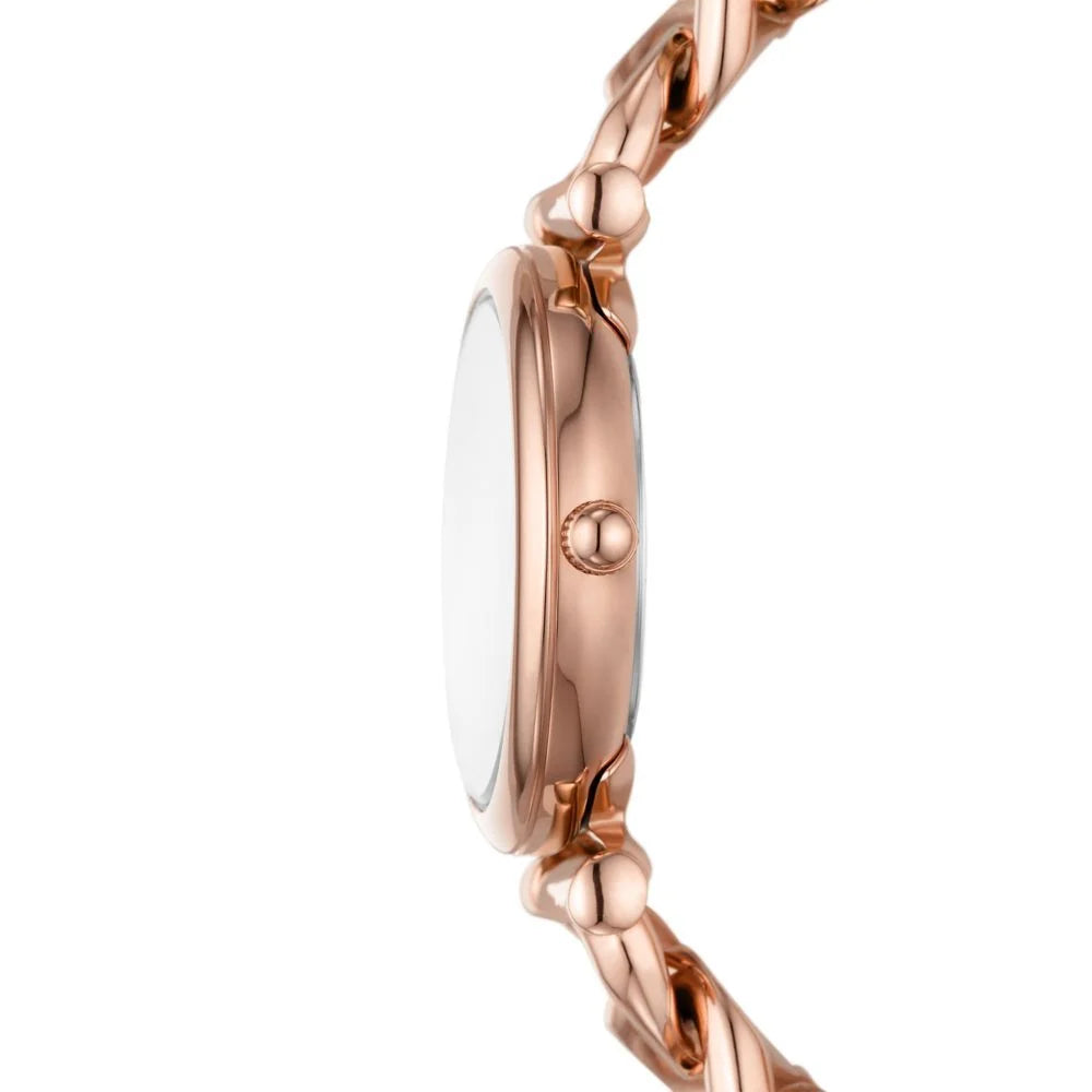 Fossil Carlie Three-Hand Rose Gold-Tone Stainless Steel Watch - ES5330