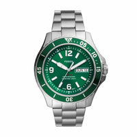 Fossil Men's Fb - 02 Silver Round Stainless Steel Watch - FS5690