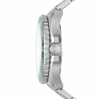 Fossil Men's Fb - 02 Silver Round Stainless Steel Watch - FS5690