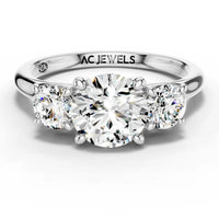 1ct Round Classic Trilogy Ring
