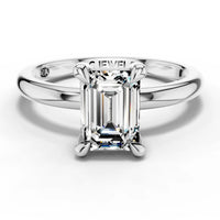 1ct Emerald Solitaire Ring