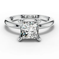 1ct Princess Solitaire Ring
