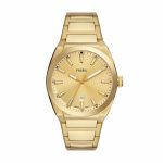 Fossil Men's Everett Three-Hand Date Gold-Tone Stainless Steel Watch - FS5965