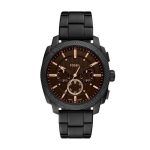 Fossil Men's Machine Chronograph, Black Stainless Steel Watch - FS6097
