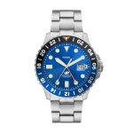 Fossil Men's Blue GMT Stainless Steel Watch - FS5991