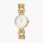 Fossil Carlie Three-Hand Gold-Tone Stainless Steel Watch - ES5272