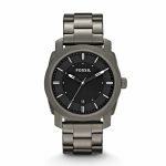 Fossil Men's Machine Smoke Round Stainless Steel Watch - FS4774