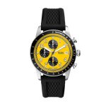 Fossil Sport Tourer Chronograph Black Silicone Watch - FS6044